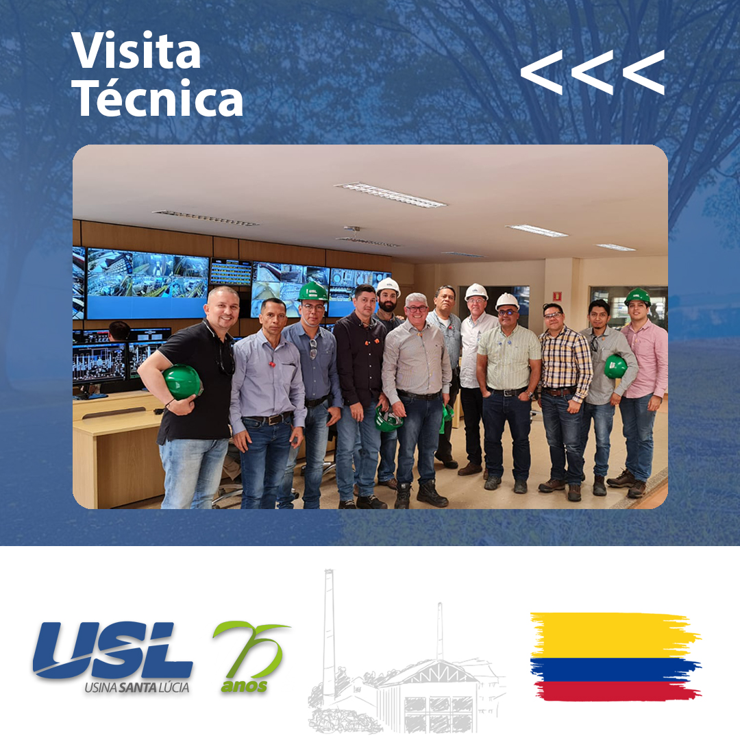Visita técnica representantes usinas da Colômbia